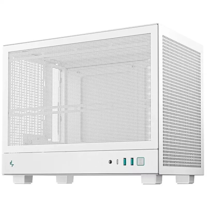 Tietokonekotelo DeepCool CH160 MESH WH, ATX, valkoinen