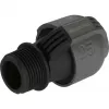Sprinklersystem-liitin 25 mm > 1, musta liitin/harmaa