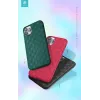 Soft Case Devia Woven2 iPhone 11 Pro Max – punainen kuvioitu tekstiilipinta