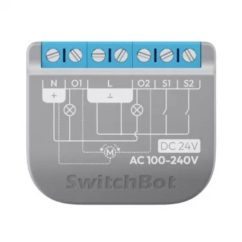 SwitchBot relekytkin 2PM kaksikanavainen W5502320 – kaksikanavarele älykkääseen ohjaukseen