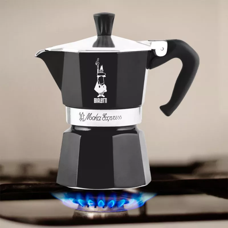 Bialetti 4951 Moka-pannu musta