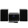Adler AD 1917 mini Hi-Fi -stereojärjestelmä — Bluetooth V5.3, CD/USB/MP3, 2×25 W RMS, UKW-viritin, 4-kaistainen taajuuskorjain, AUX, musta