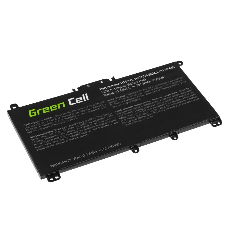 Green Cell GC-HP163 kannettavan akku HT03XL 11,4 V 3400 mAh HP Mobilit