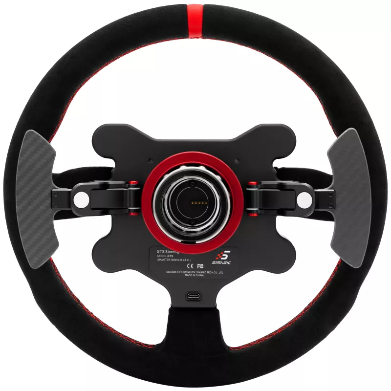 Simagic GTS Alcantara S202 — Alcantara-verhoiltu sim racing -ratti, malli S202