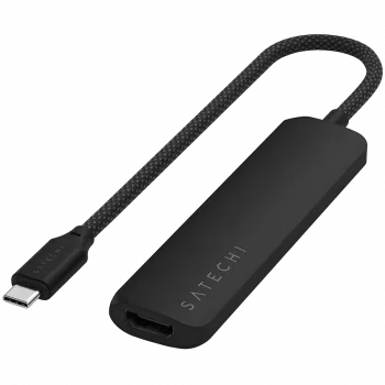 Satechi ST-P4SK USB-keskitin USB Type-C 10000 Mbit/s musta