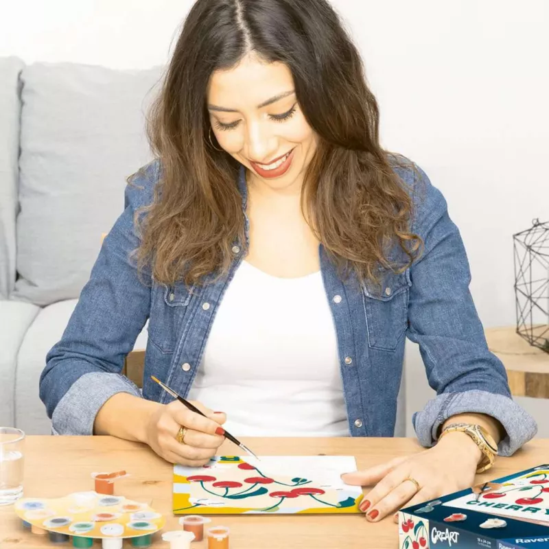 Maalaussarja Ravensburger CreArt – Kirschen (Design 25514) – luova maalaussarja aikuisille ja nuorille
