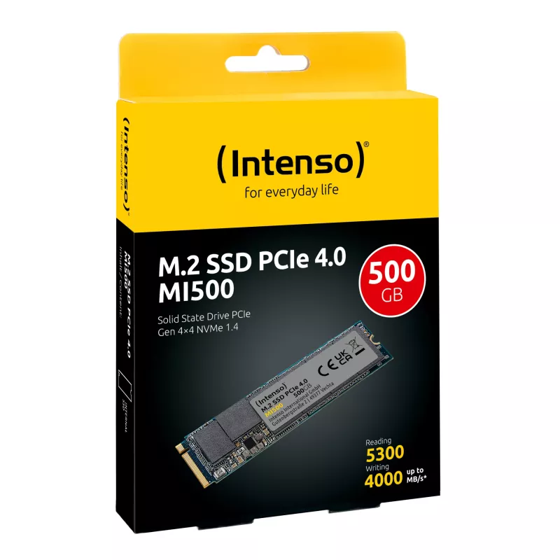 SSD-asema Intenso M.2 500GB MI500 NVMe PCIe 4.0 x4