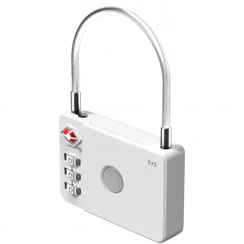 Ultron MiLock matkalaukun lukko Apple-sertifioidulla tagilla valkoinen (462752)