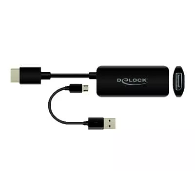 Adapteri HDMI-A uros DisplayPort naaras 4K 60 Hz DeLOCK 63206