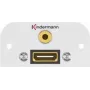Pistorasia-asennusyksikkö HDMI + 3,5 mm Kindermann 7441000589