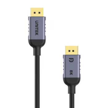 UNITEK C1628GY01-1M DisplayPort-kaapeli musta, harmaa