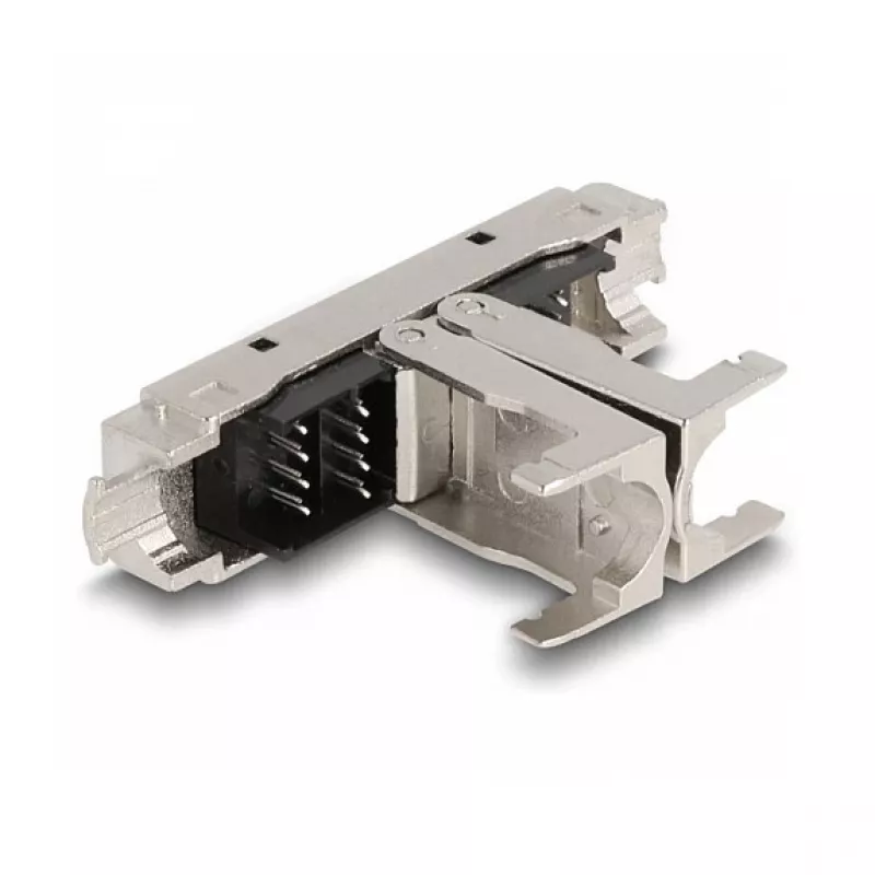 DeLOCK RJ45-liitos LSA-LSA Cat.6A työkaluton musta