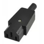 Microconnect C13PLUG verkkopistoke-adapteri C13 musta