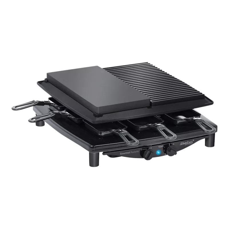 Steba RC 4 Plus Deluxe raclette-grilli, musta