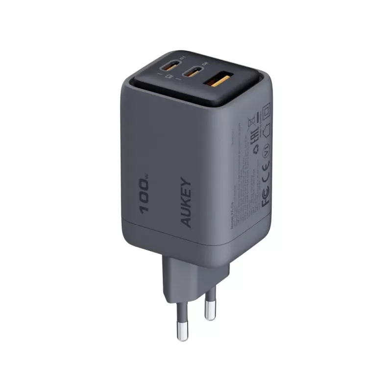 Comet Mix 3 seinälaturi PA-C5 3xUSB (2xUSB-C ja 1xUSB-A) 100W 5A QC5.0 PD3.0 AFC PPS FCP SCP