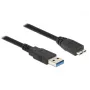 USB-kaapeli DeLOCK 85073 USB 3.2 Gen 1 1,5 m USB A Micro-USB B musta