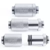 Alphacool ES D-Plug 31,5 mm, G1/4 ulkokierre – G1/4 ulkokierre, kromi