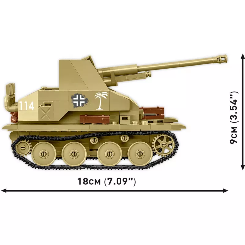 Rakennussarja Cobi Blocks Marder III – 486 osaa, sotilasajoneuvomalli