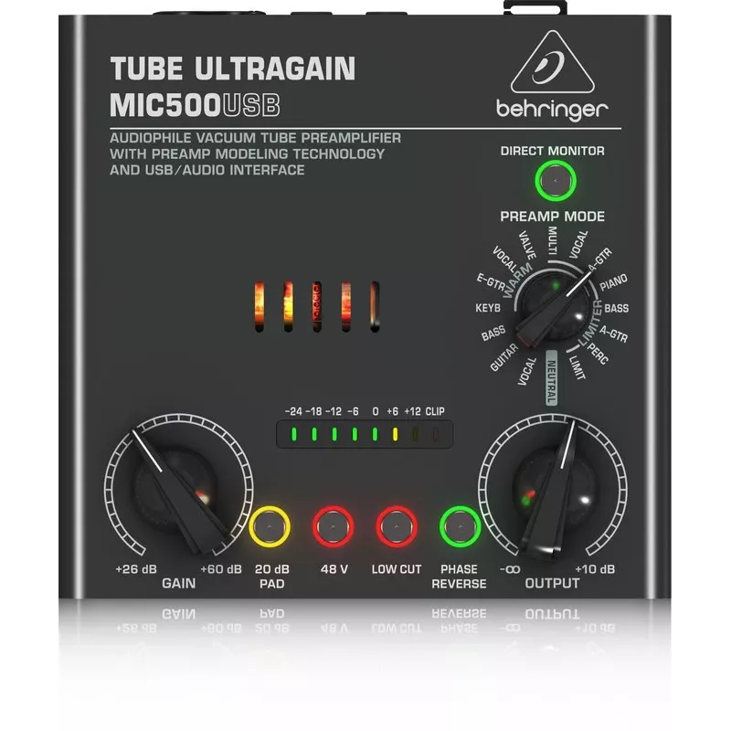 Behringer MIC500USB audiovahvistin