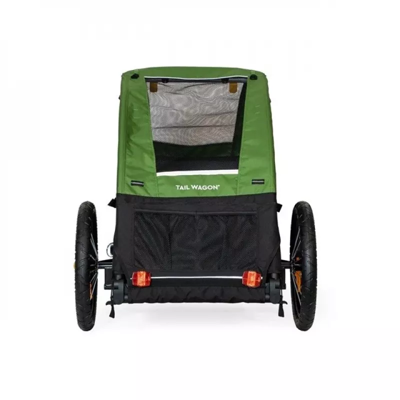 BURLEY Tail Wagon BU-947108 -koirankuljetusboksi — pehmeä koirankuljetusboksi, musta/vihreä