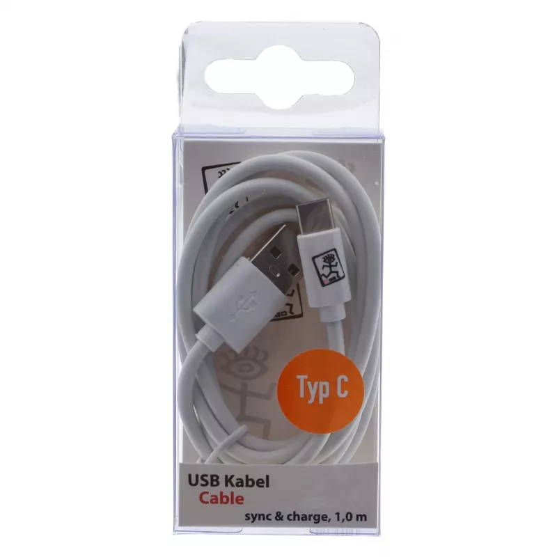 USB-kaapeli 2GO 795925 1m Micro-USB B USB C USB 3.2 Gen 1 valkoinen