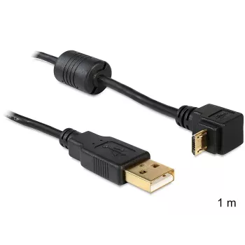 USB-kaapeli DeLOCK USB 2.0 1 m Micro-USB B musta
