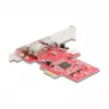 DeLOCK 90738 PCIe Firewire -sovitin sisäinen IEEE 1394 punainen