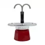 Bialetti Mini Express Magritte mokkapannu punainen, hopea