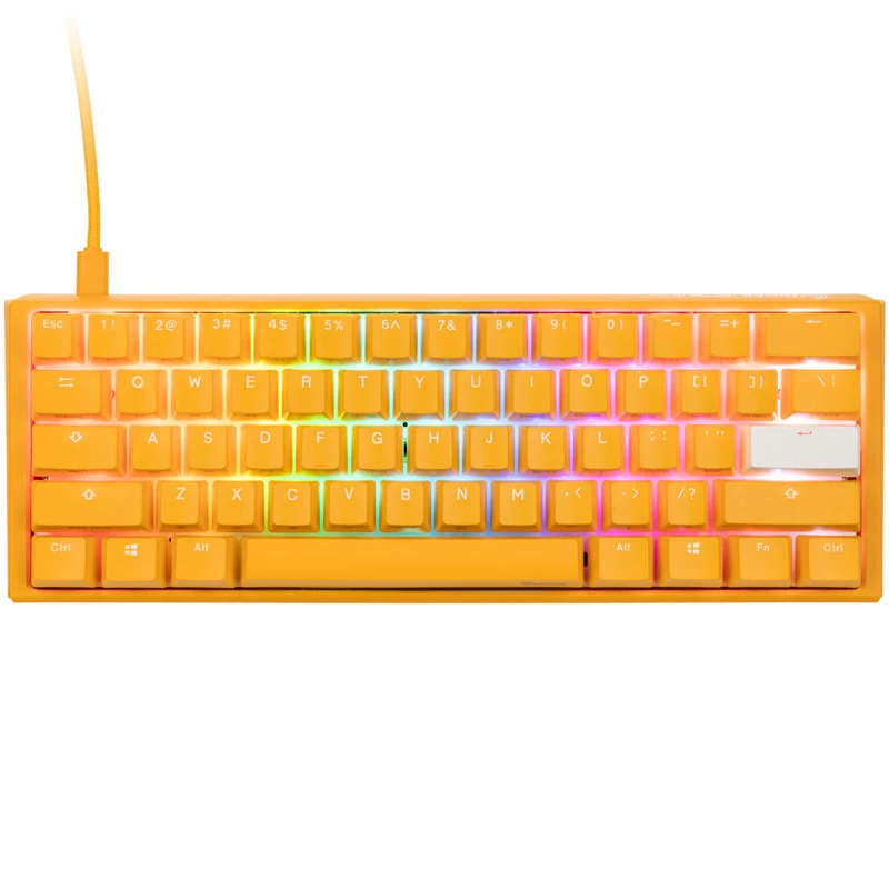 Ducky One 3 Yellow pelinäppäimistö RGB LED MX-Clear US