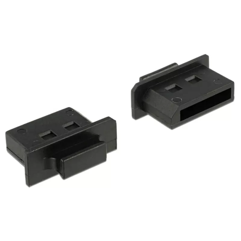 Naarasliittimen suojatulppa DeLOCK 64025 DisplayPort, musta
