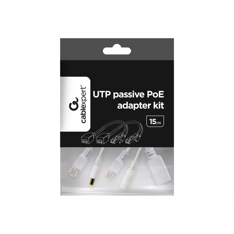 PoE-sovitin Gembird PP12-POE-0.15M-W