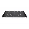 Hylly Extralink SHELF 1U 19 tuuman seinäkaapeille, 1U, 300 mm, musta, metalli