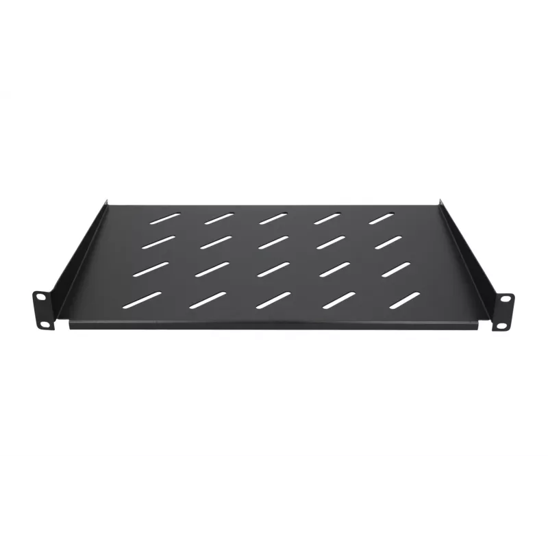 Hylly Extralink SHELF 1U 19 tuuman seinäkaapeille, 1U, 300 mm, musta, metalli