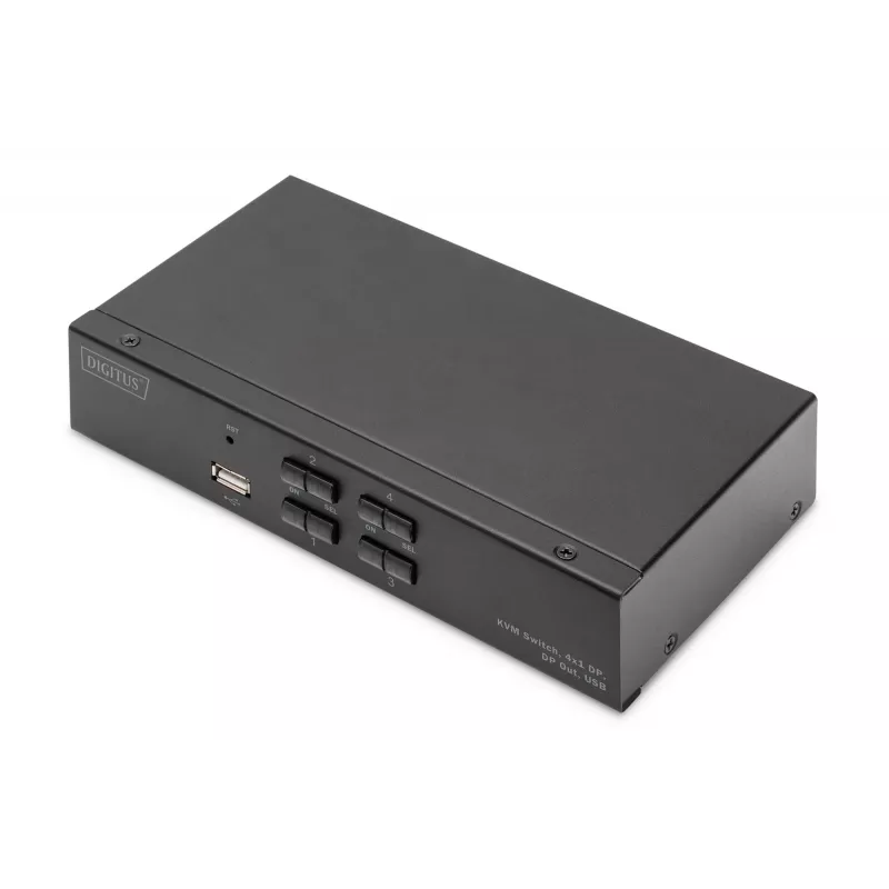 KVM-kytkin Digitus DS-12891 4x1 DP USB 4K Ultra HD