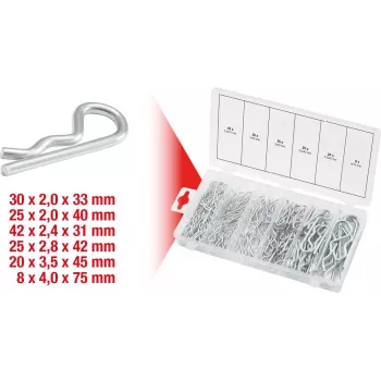 KS Tools jousisplinttivalikoima, 1,8x33 - 3,9x75 mm, 150 kpl, 970.0060