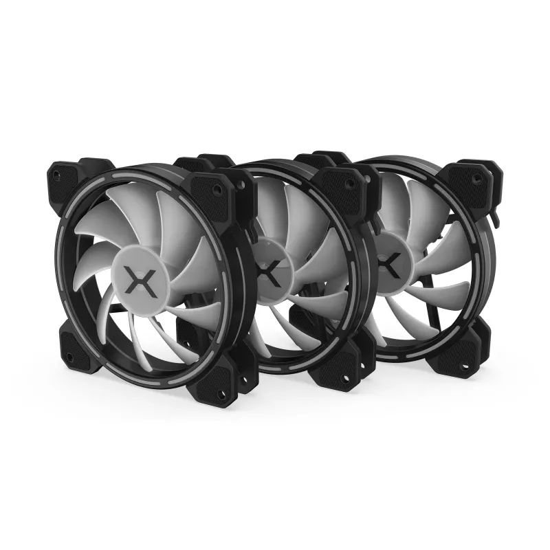 KRUX Lunar 120 ARGB 3 kpl pakkaus kotelotuuletin