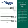 Akyga AK-I1-200 200 W Flex-ATX-virtalähde, passiivinen PFC, 40 mm tuuletin, harmaa
