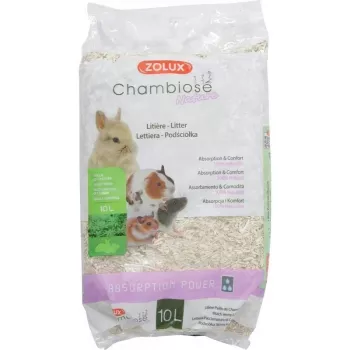 Paakkuuntuva kissanhiekka ZOLUX Chambiose Nature 10 L – luonnollinen kasviperäinen granulaatti, 1,5 kg