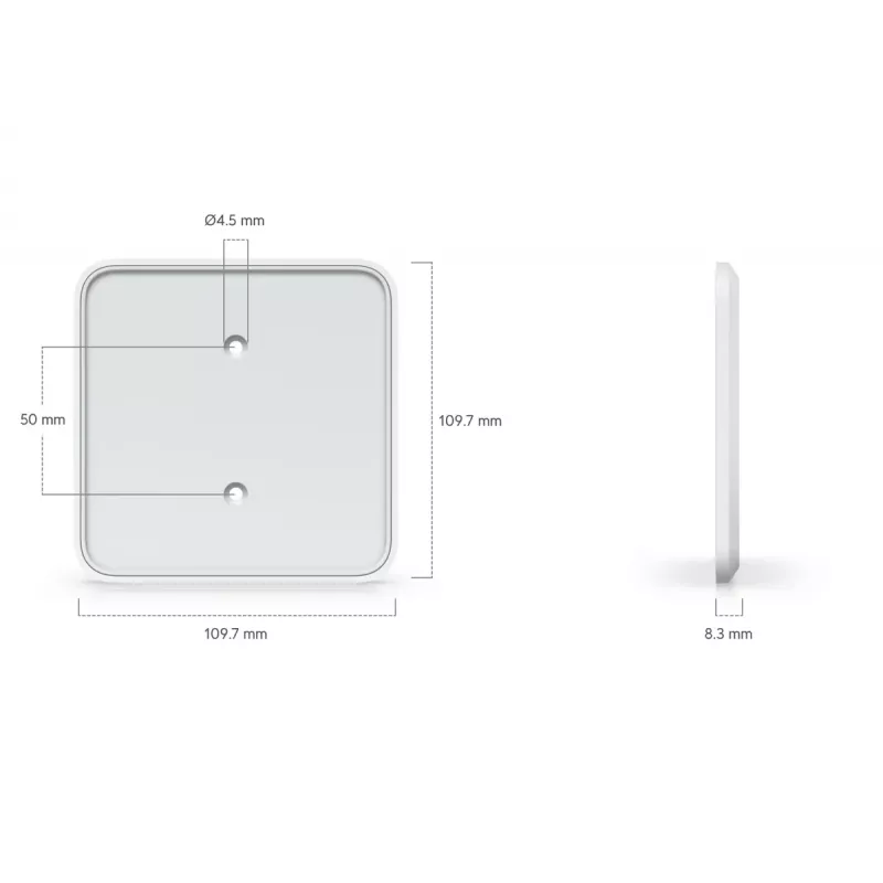 Asennusteline Ubiquiti UACC-FM-16cm polykarbonaatti valkoinen 109,7 mm