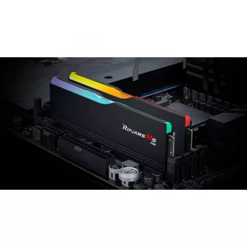 DIMM 64 GB DDR5-6400 (2x 32 GB) Dual-Kit, muisti musta, F5-6400J3239G32GX2-RM5RK, Ripjaws M5 RGB, INTEL XMP