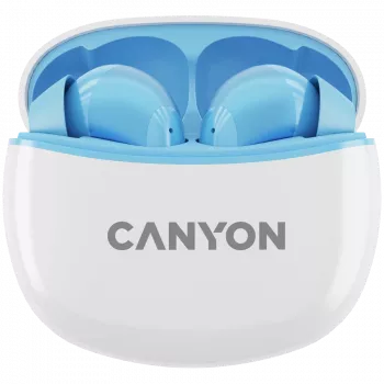 Canyon TWS-5 CNS-TWS5BL kuulokkeet – True Wireless – Bluetooth 5.3 – In-Ear – USB-C-latauskotelo – kosketusohjaus – jopa 38 h käyttöaika – musta