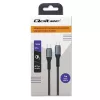 Qoltec kaapeli USB 2.0 Type-C – USB 2.0 Type-C 100W QC 3.0 PD 1 m musta