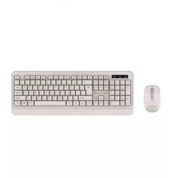 Tellur TLL491171 langaton näppäimistö-hiiri-sarja nano-USB-vastaanottimella, kerma