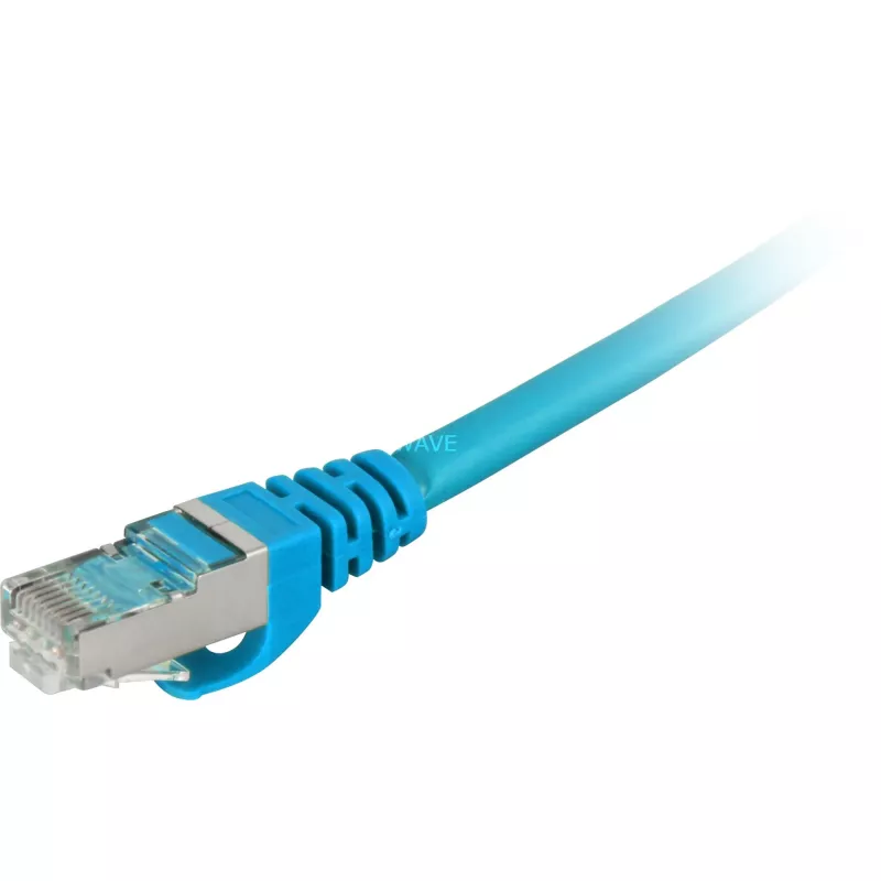 Sharkoon RJ-45 Cat6 S/FTP -verkkokaapeli, 1 m, sininen