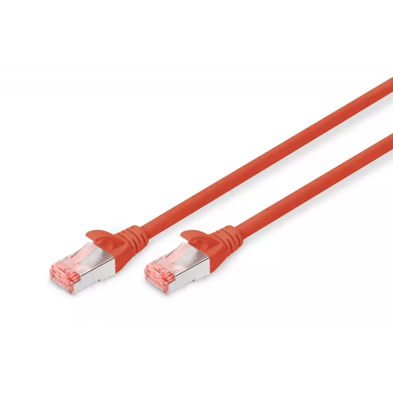 Verkkokaapeli Digitus CAT 6 S/FTP DK-1644-005/R 0,5 m punainen