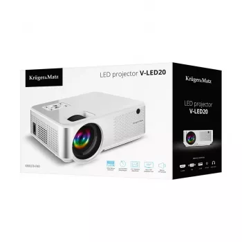 Vakioprojektori kruger & matz V-LED20 Full HD 1080p, LED, 1,4:1 heittosuhde, 15–150