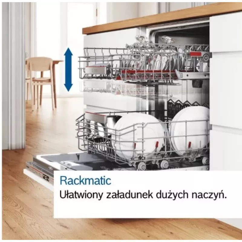Kalusteisiin asennettava astianpesukone Bosch SMV25AX07F, 12 astiastoa, 46 dB, 60 cm täysintegroitu