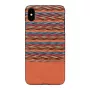 Puhelinkotelo man and wood iPhone X/XS — ruskea ruutukuvio mustin yksityiskohdin