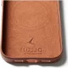 Mujjo Full Leather Case MagSafe -kotelo iPhone 17 Pro ruskea