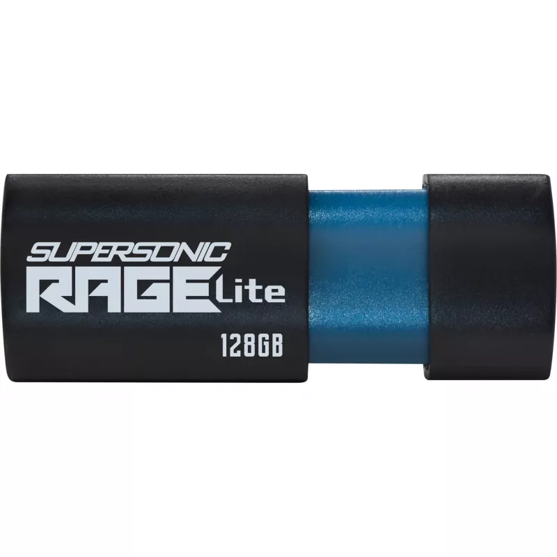 USB-muistitikku PATRIOT Supersonic Rage Lite 128 GB USB Type-A 3.2 Gen 1, 180 MB/s, sininen/musta